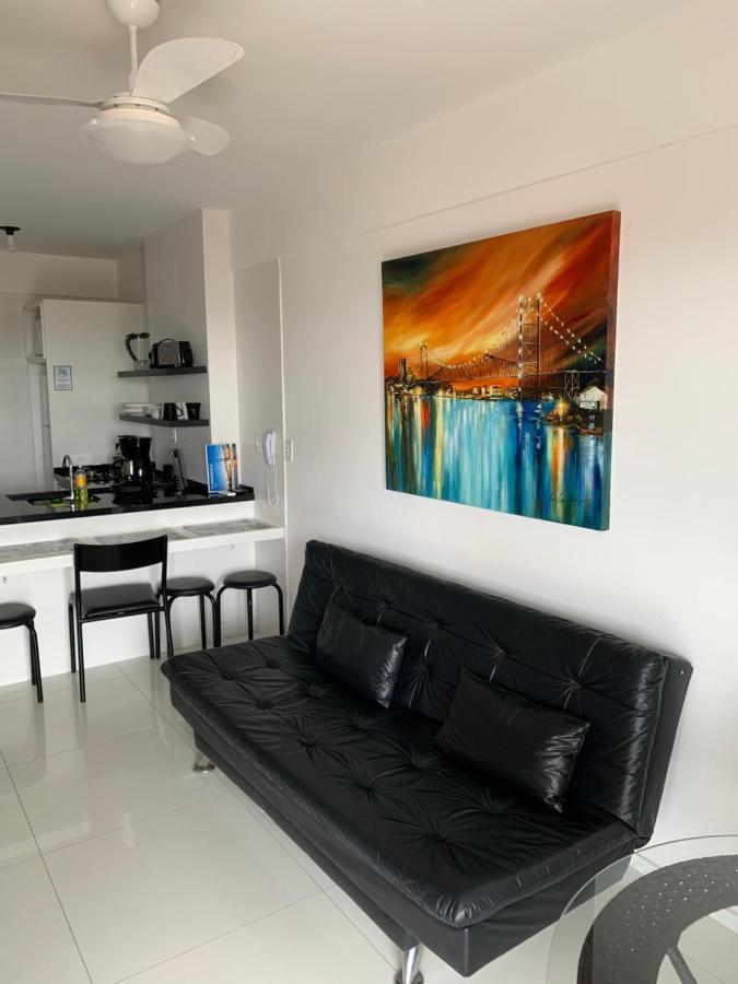 Apartamento Com Vista Do Mar Em Residencial Com Piscina フロリアノポリス エクステリア 写真