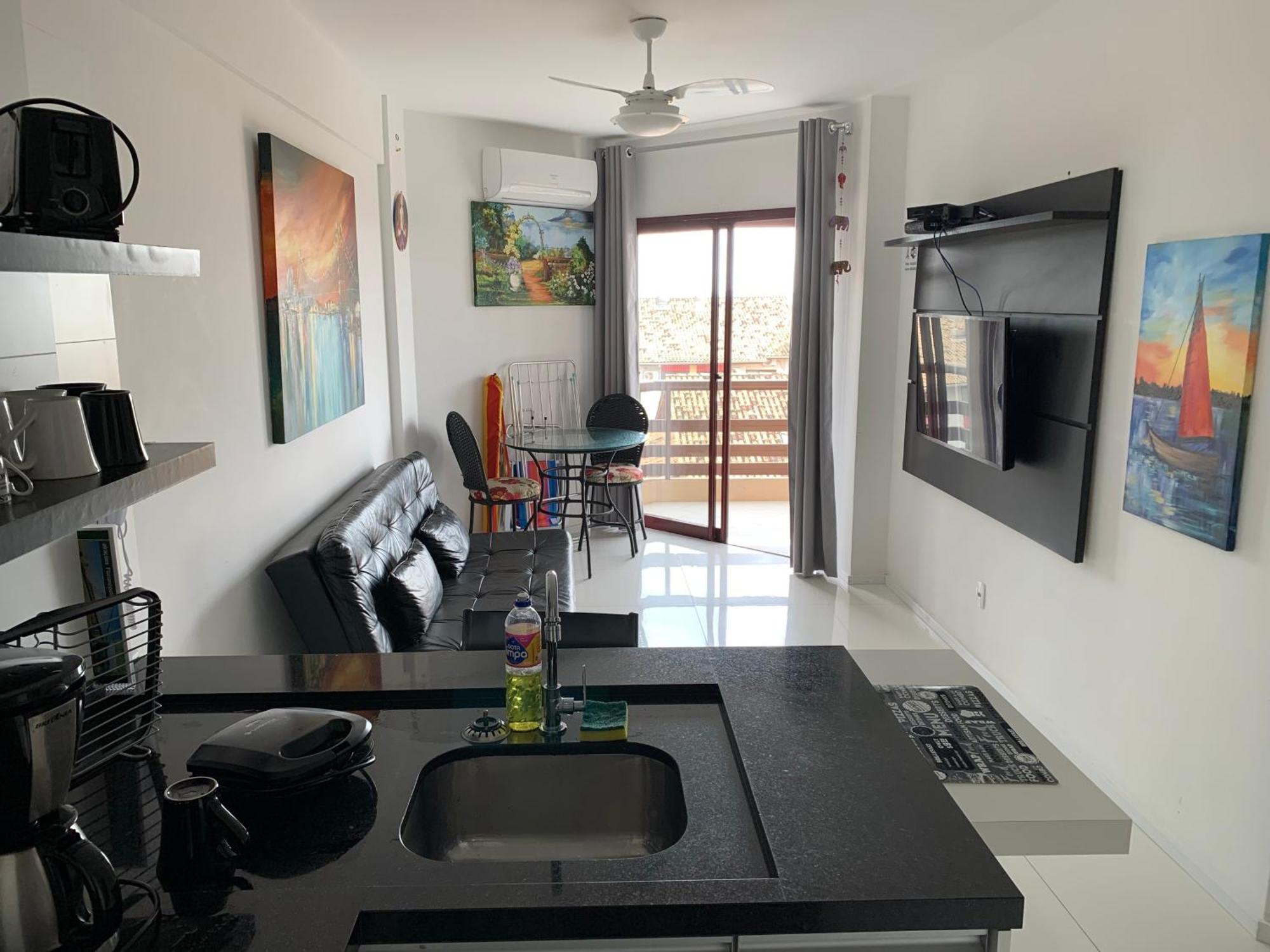 Apartamento Com Vista Do Mar Em Residencial Com Piscina フロリアノポリス エクステリア 写真