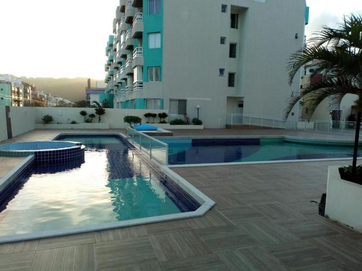 Apartamento Com Vista Do Mar Em Residencial Com Piscina フロリアノポリス エクステリア 写真