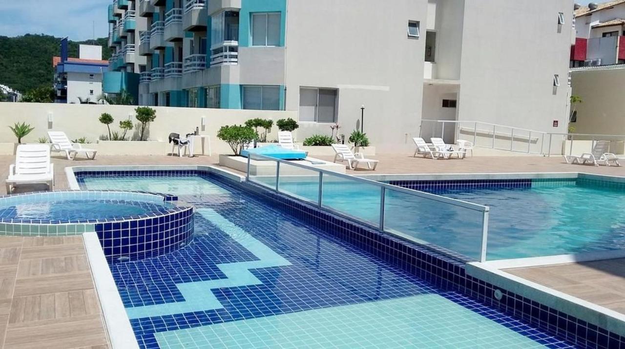 Apartamento Com Vista Do Mar Em Residencial Com Piscina フロリアノポリス エクステリア 写真